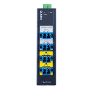 Switch Industrial Bypass de Fibra Optica Monomodo con Conector LC de 2 Canales