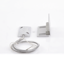 Contacto magnético para piso uso rudo con 55cm de cable blindado / GAP 75mm / Placa de montaje de "L".