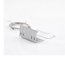 Contacto magnético para piso uso rudo con 55cm de cable blindado / GAP 75mm / Placa de montaje de "L".