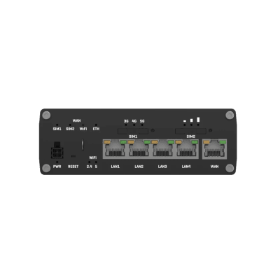 Router Industrial 5G LTE con 2 Ranuras SIM/ 5 Puertos Gigabit/ Wi-Fi con Doble Banda/ Soporta VPN Servidor-Cliente/ Compatible con RMS