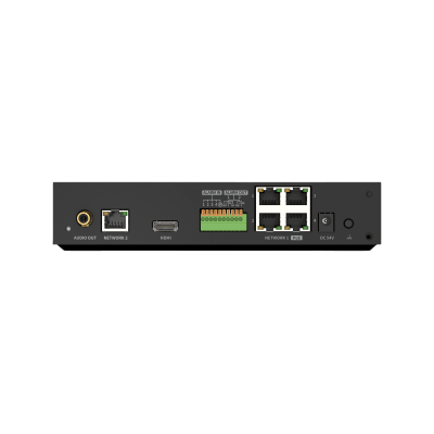 NVR Inteligente 4CH AI / Soporte Cámaras 8MP / Códecs H.265-H.264-MJPEG / Grabación 40Mbps / 4 Puertos PoE / SSD 1TB / Salida HDMI / Soporte ARB / Conectividad P2P / Firma Hanwha Vision