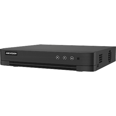 DVR 4 Canales TURBOHD + 4 Canales IP / 8 Megapixel (4K) / Audio Bidireccional / ACUSENSE / 1 Bahía de Disco Duro / Salida de Video en Full HD / H.265+