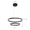 Lámpara de Techo LED / Chips LED Ahorra Energía 80% / 110W / Flujo Luminoso 8,800 lm / Montaje Sobreponer / Interior IP20 / Vida Útil 50,000 h