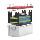 Batería LiFePO4, 2.56 kWh, 25.6V, 100AH / Con BMS Integrado / Vida Útil de más de 3500 Ciclos / Conector RS485 y CAN