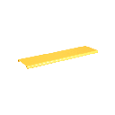 Tapa Con Bisagra a Presión Para Canaleta FiberRunner™ FR6X4YL6, de PVC Rígido, Color Amarillo, 10 ft. de Largo