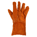 Guantes de Carnaza Largo/ Refuerzo en Palma / Resistente a Abrasión y Temperaturas Moderadas.