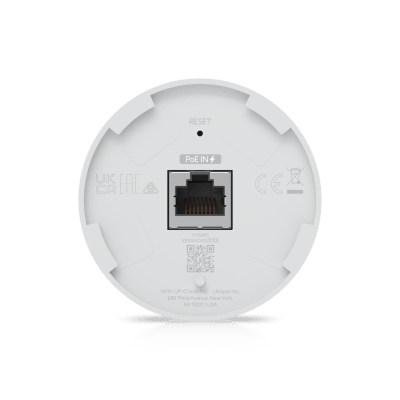 UniFi Protect PoE Smart Chime para Timbre de Notificación, Sonido de Altavoz Hasta 80dB, Montaje en Pared, Material Policarbonato y Aleación de Zinc, Plug and Play