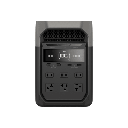 Estación de Energía Portátil Delta 3 1024Wh Litio LFP / 6 AC 1800 W (Max. 2200W) / 2 USB-C 100W / Capacidad para Aumentar Respaldo / Cargador de Coche 10A a 12.6V / Conectividad WiFi y Bluetooth (App) / Carga Solar 500W Max.