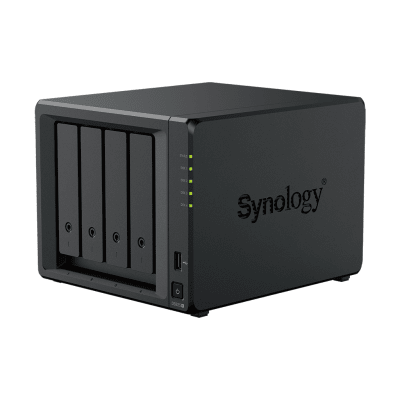 NAS DiskStation DS925+ | 4 Bahías | Expandible a 9 Bahías | 2 Puertos 2.5GbE | 2 Ranuras M.2 NVMe | AMD Ryzen V1500B | 4 GB DDR4 ECC | Hasta 565 MB/s Escritura Secuencial | Compatible con RAID | Synology DSM.
