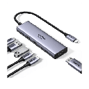 Hub USB-C 6 en 1 / HDMI 4K@60Hz / 2x USB-A 3.2 Gen 2 (10 Gbps) / 2x USB-C 3.2 (10 Gbps) / PD 100W / Compatibilidad Universal / Driver-Free / Aluminio