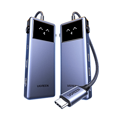 Hub USB-C 7 en 1 / USB-C a HDMI 4K 60Hz / 2x USB-A 3.0 + USB-C 3.0 + USB-A 2.0 / Gigabit Ethernet / PD 100W / Cable 20 cm (7.9 in)