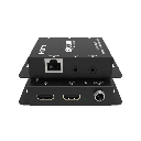 Kit Extensor HDMI | 4K30 hasta 100m | Cat6 | Transmisión sin Compresión | Soporta PoC Bidireccional | EDID y Audio 5.1CH