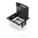 Caja Para Instalación en Piso Falso para Voz, Datos o Contactos Eléctricos / Capacidad para 2 Módulos / Espacio Embellecedor en la Tapa / Profundidad Ajustable de 90 a 120 mm (3.54 a 4.72 pulgadas) / Los Módulos se Adquieren Aparte / (SF210/14CY)