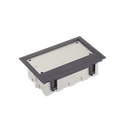 Caja Para Instalación en Piso Falso para Voz, Datos o Contactos Eléctricos / Capacidad para 4 Módulos / Espacio Embellecedor en la Tapa / Profundidad Ajustable de 90 a 120 mm (3.54 a 4.72 pulgadas) / Los Módulos se Adquieren Aparte / (SF410/14CY)