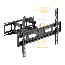 Montaje de Pared Universal Articulado para Monitores de 37 a 80" | Carga Máxima 40 Kg | Vesa  100 x 100 a 600 x 400| Fabricado en Acero