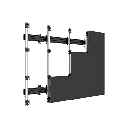 Accesorio _ Riel de Aluminio Longitud 1670 mm | Ancho 40 mm | Altura 40 mm | Diseño Modular | Tapas de Riel Incluidas