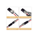 Bolsa con 25 conectores / Enchufables / Para 2 cables / compatibles en calibre 22 al 18 AWG