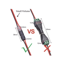 Bolsa con 25 conectores / Enchufables / Para 2 cables / compatibles en calibre 22 al 18 AWG
