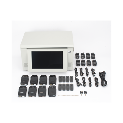 Kit de descarga simultanea para Bodycam | Estación de descarga XMRA8R3 | 8 X Bodycam  XMRR3