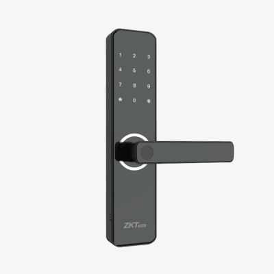 Cerradura Inteligente / Huella Digital y Wi-Fi / Mortise Europeo DIN / 300 Usuarios / App ZSmart / Carga Emergencia Micro-USB