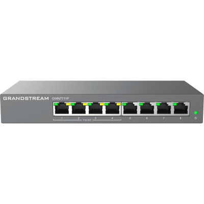 Switch de Red Administrable Capa 2 Lite / 8 Puertos Gigabit Ethernet / 4 Puertos PoE / VLAN / QoS / Snooping IGMP / Montaje en Pared y Escritorio / Compatible con GDMS