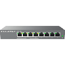 Switch de Red Administrable Capa 2 Lite / 8 Puertos Gigabit Ethernet / 4 Puertos PoE / VLAN / QoS / Snooping IGMP / Montaje en Pared y Escritorio / Compatible con GDMS