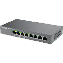 Switch de Red Administrable Capa 2 Lite / 8 Puertos Gigabit Ethernet / 4 Puertos PoE / VLAN / QoS / Snooping IGMP / Montaje en Pared y Escritorio / Compatible con GDMS