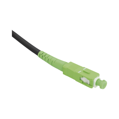 Rollo de Fibra Óptica Drop Redonda G657A2 Monomodo Simplex de 50 Metros (164 Pies) con Conectores SC/APC-SC/APC para Instalaciones Aéreas, Subterráneas o a la Intemperie