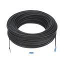 Rollo de Fibra Óptica Drop Redonda G657A2 Monomodo Simplex de 150 Metros (492.13 Pies) con Conectores SC/UPC-SC/UPC para Instalaciones Aéreas, Subterráneas o a la Intemperie