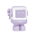Cargador RobotGaN de 65W Serie UNO | 3 Puertos de Carga Rápida | 2 USB-C | 1 USB-A | PD 3.0 | QC 4.0 | Carga Inteligente | Tecnología GaN II | Zapato Magnético Extraíble | Carcasa Ignífuga | Pantalla LED