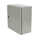 Gabinete de Acero IP66 Uso en Intemperie (400 x 400 x 200 mm) con Placa Trasera Interior de Metal y Compuerta Inferior Atornillable (Incluye Chapa y Llave PST407)