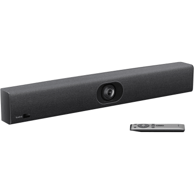 Barra de Videoconferencia Yealink UVC 40 E2 para Salas Pequeñas con IA Avanzada y Seguimiento Automático de Orador