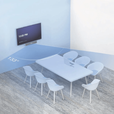 Barra de Videoconferencia Yealink UVC 40 E2 para Salas Pequeñas con IA Avanzada y Seguimiento Automático de Orador