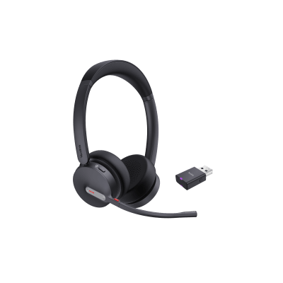 Diadema Inalámbrica WH64 Hybrid Dual de Yealink con Certificación Teams y Micrófonos con Acoustic Shield 2.0