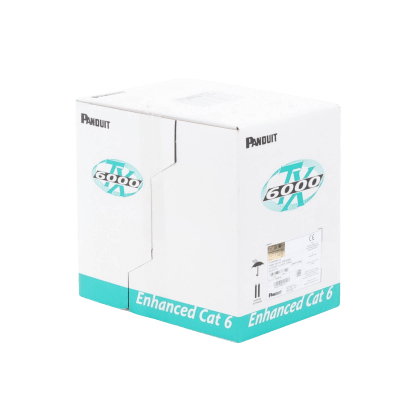 Bobina de Cable UTP 305 Metros (1000 Pies) de Cobre, TX6000? PanNet, Reelex, Naranja, Categoría 6 Mejorado (23 AWG), PVC (CM), de 4 Pares
