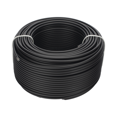 Cable Fotovoltaico Negro / Cobre Estañado / 4 mm² (12 AWG) / 2000V / Rollo de 100 m / / UL 4703 y TUV