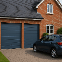 Puerta D / Garage D / Alta Calidad / Linea Central / Color GRIS /  acabdo DELUXE / 14X7 pies / AISLADA / Estilo Americana.