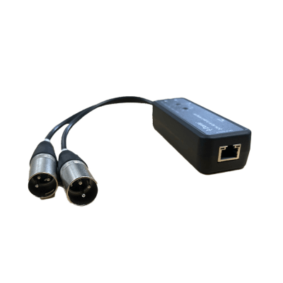 Extensor de Audio Dante® 2CH XLR Output Adapter | Entrada Digital Dante® | Salida XLR Balanceada/No Balanceada | Latencia Configurable 1-5ms | HDMI 1.4 | HDCP 1.4 | PoE IEEE802.3af | USB-C | Transmisión 100m