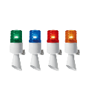 Luz LED con patrones de destello fijo y destellante con buzzer incorporado de alto volumen Máx. 95 dB color Azul 24 VCD