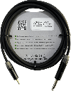 Cable 6.35mm a 3.5mm, conectores color negro MP3X-B - MTP3C-BG, length 3m