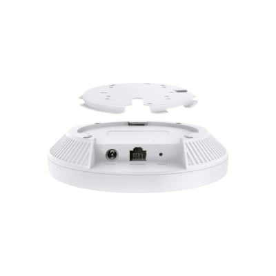 Punto de Acceso Omada / Wi-Fi 7 BE5000 MU-MIMO 2x2 / 1 Puerto 2.5 Gbps / Mesh Omada / Operaciones Multiencale (MLO) / Configuración por Controlador o Stand-Alone / Para Montaje en Techo/pared / Alimentación PoE+