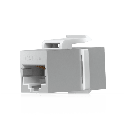 Keystone Coupler Cat6A Pass-Through para Cable Ethernet Preterminado, Instalación Snap-In en Patch Panel, Paquete con 12 Piezas