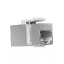 Keystone Coupler Cat6A Pass-Through para Cable Ethernet Preterminado, Instalación Snap-In en Patch Panel, Paquete con 12 Piezas