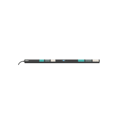 PDU Inteligente Monitoreable EL2P para Distribución de Energía, Enchufe de Entrada IEC 60309 3P+N+E 6h 16A (IP44), 21 Salidas C13/C15 y 21 C13/C15/C19/C21, de Instalación Vertical, 230 Vca, 16 Amp