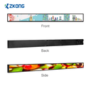 Display Electrónico de Estantes 23.1 Pulgadas ZKL231 / LCD Estirado 1920x158 / Android 4.4.2 / Brillo 400 Nits / Wi-Fi Dual Band / MicroUSB y Type-C / Consumo Máximo 45W / Certificaciones Internacionales