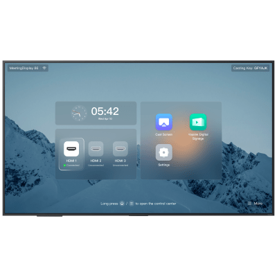 Pantalla Profesional Yealink de 86" MD-86 para Salas de Juntas, con Integración a MeetingBars y Control Inteligente