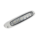 LUZ DE ESCENA SPW13, BASE BLANCA, 12–24VCD, LED BLANCO Y LENTE TRANSPARENTE