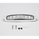 LUZ DE ESCENA SPW13, BASE BLANCA, 12–24VCD, LED BLANCO Y LENTE TRANSPARENTE