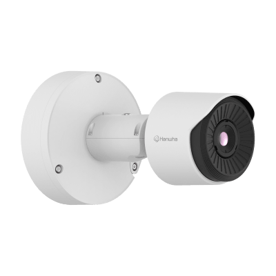 Cámara Térmica AI Radiométrica QVGA / Detector Microbolómetro 384x288 / Clasificación AI Persona-Vehiculo / Rango Temperatura -40°C a 550°C / NETD ≤30mK / IP66 IK10 / PoE y 12VDC / ONVIF S,G,T,M