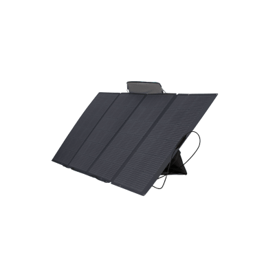Módulo Solar Portátil y Flexible de 400W Recomendado para Estaciones Portátiles EcoFlow / Ajuste de Ángulo / Carga Eficiente / Incluye Cable XT60 a MC4